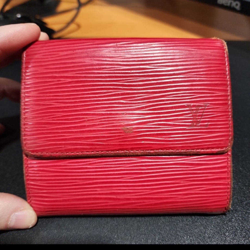 Louis Vuitton Red Epi Elise Wallet Preowned